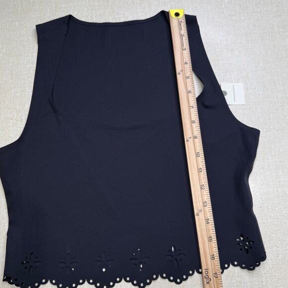 Anthropologie Seamless Laser-Cut Tank Top Black Small - Picture 8 of 9